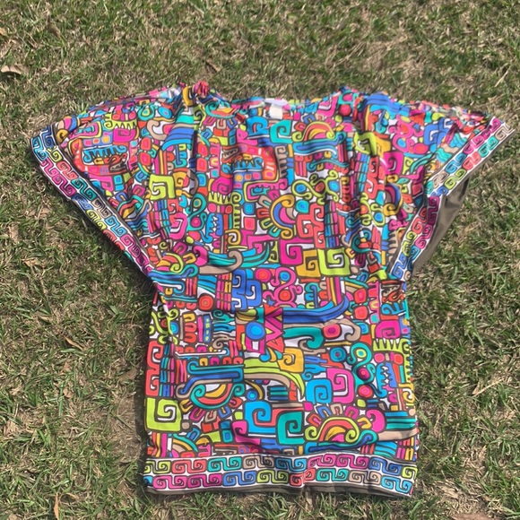 Trina Turk Caftan Swim CoverUp Multicolored Size Small - Picture 9 of 9